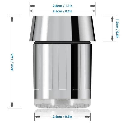 LED Temperature Sensitive 3-Color Light-Up Faucet Kitchen Bathroom Glow Water Saving Faucet Aerator Tap Nozzle Shower