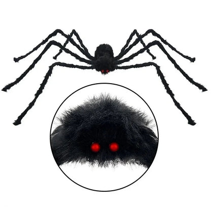 Halloween Big Plush Spider Horror Halloween Decoration Party Prop Outdoor Giant Spider Decor 30-200Cm Chamber Prank — product image 16