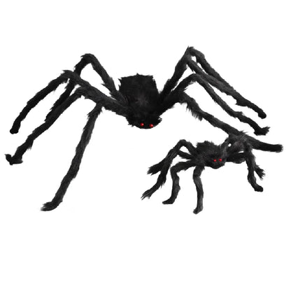 Halloween Big Plush Spider Horror Halloween Decoration Party Prop Outdoor Giant Spider Decor 30-200Cm Chamber Prank — product image 11