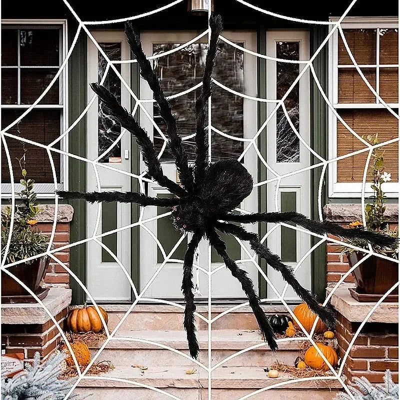 Halloween Big Plush Spider Horror Halloween Decoration Party Prop Outdoor Giant Spider Decor 30-200Cm Chamber Prank — product image 4
