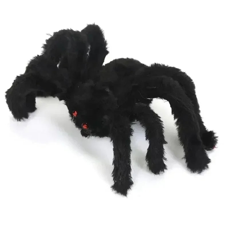 Halloween Big Plush Spider Horror Halloween Decoration Party Prop Outdoor Giant Spider Decor 30-200Cm Chamber Prank — product image 17