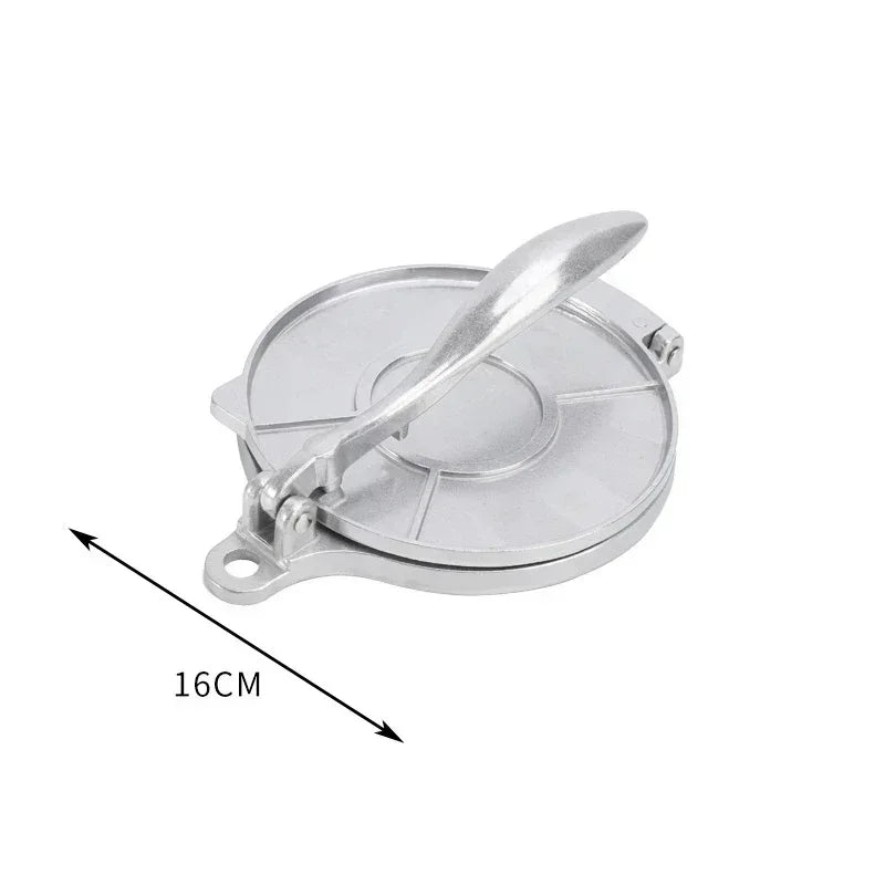 1Pc Tortilla Press 6.3 Inch DIY Manual Corn Aluminum Alloy Tortillas Pressing Maker Cast Iron Homemade Pancakes Kichen Tools