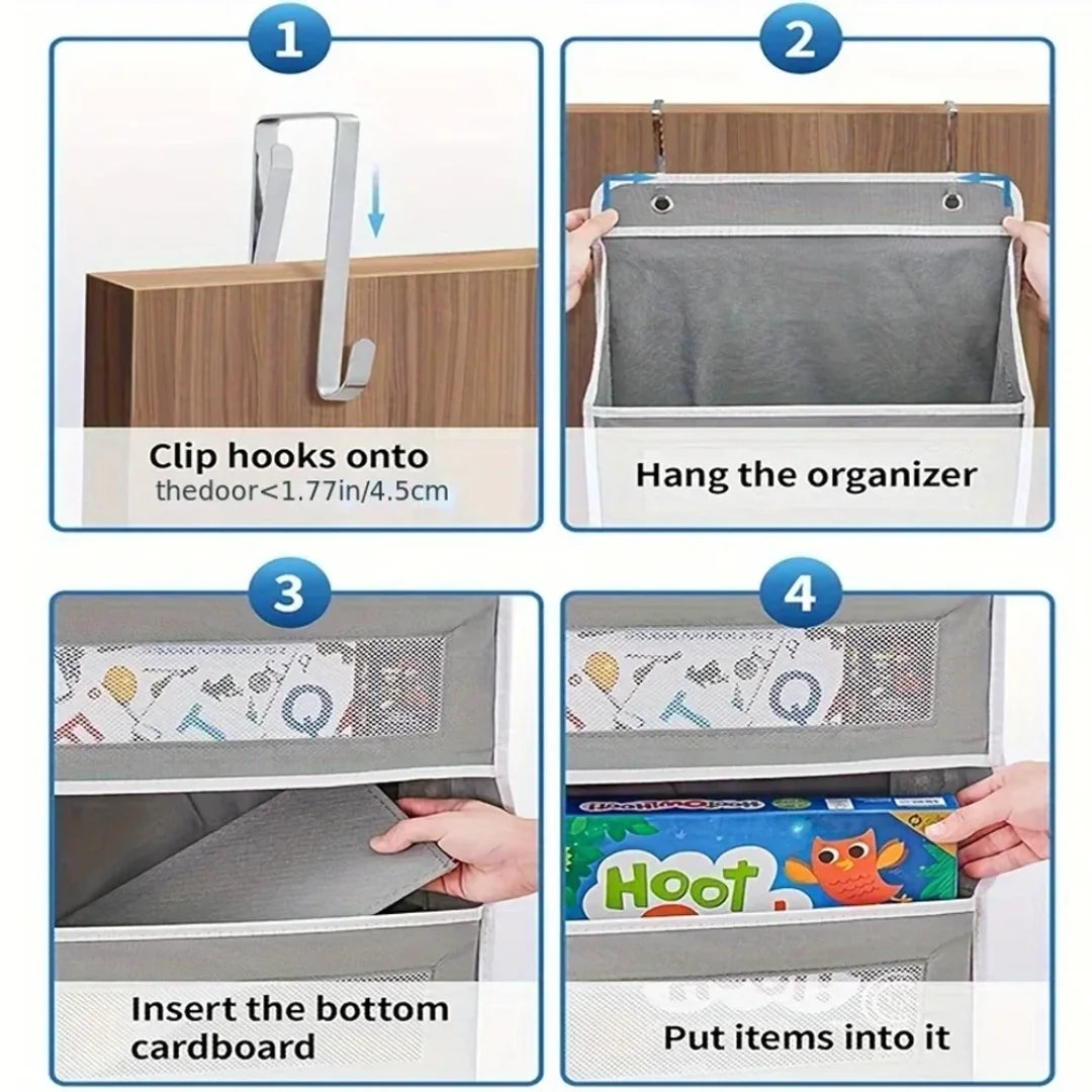 Over-The-Door Hanging Organizer Extra Large Multi-Layer Storage Bag for Toys Clothes & Dorm Room Essentials