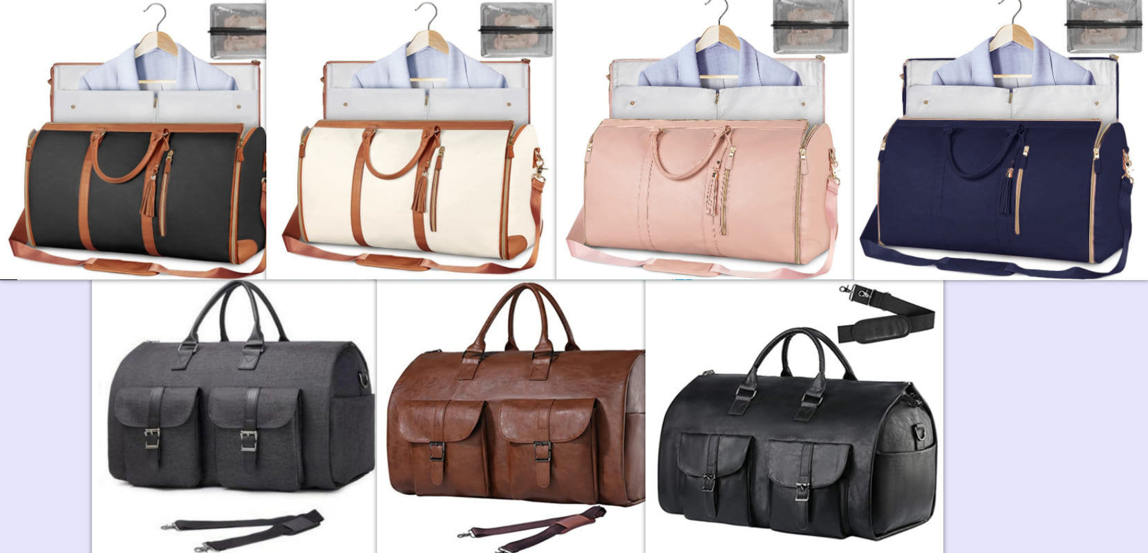 Large Capacity Travel Duffle Bag Women'S Handbag Folding Suit Bag Waterproof Clothes Totes