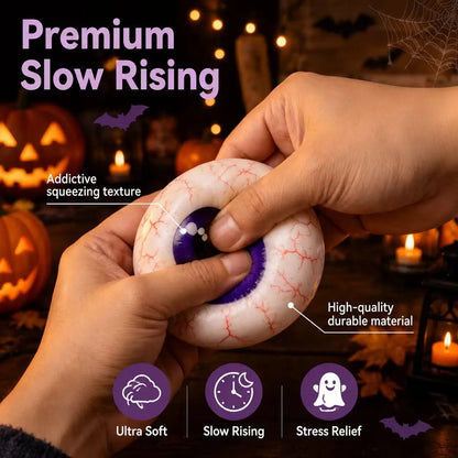 Halloween Cute Scary Ghost Maruko Squishy Squeeze Toy Set - Mini Portable Stress Fidget Item, Squishy Haul Sensory Kids Toy, Unique Whimsical Party Treat Bag Filler & Whimsical Gift, Fidgets