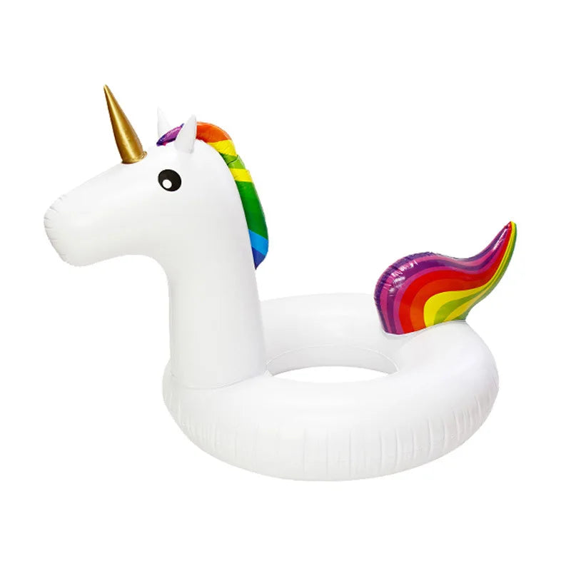 Giant Inflatable Unicorn Pool Float Swim Ring Floating Swim Float Gonflable Piscina Boias 90Cm 120Cm Child&Adult Water Toys