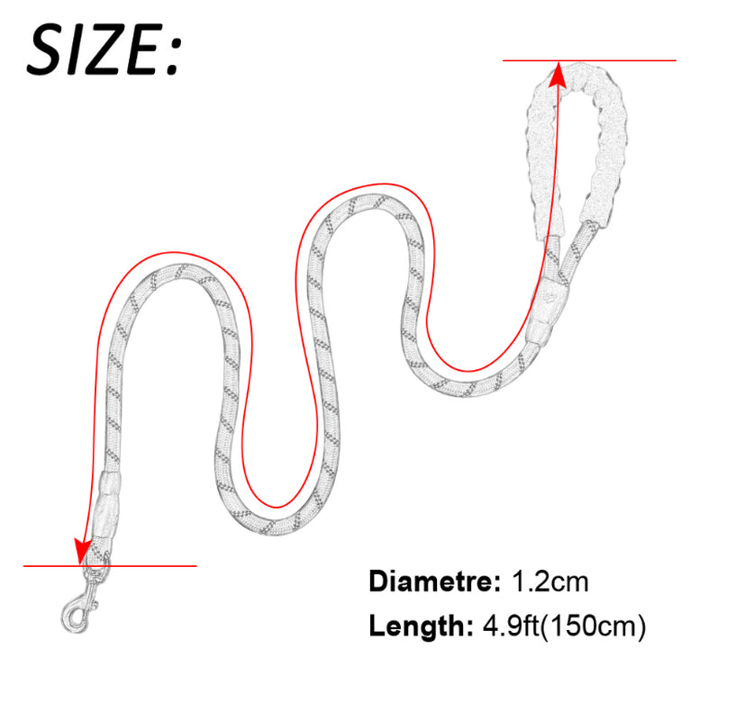 Reflective Dog Leash Nylon Pet Dog Leash Rope for Small Medium Large Dogs Walking Training Pet Suppiles