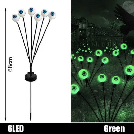 Halloween LED Eyeball Lights Solar Garden Lawn Lights Outdoor Scary Eyeball Lights Ground Lamp Halloween Party Decoration