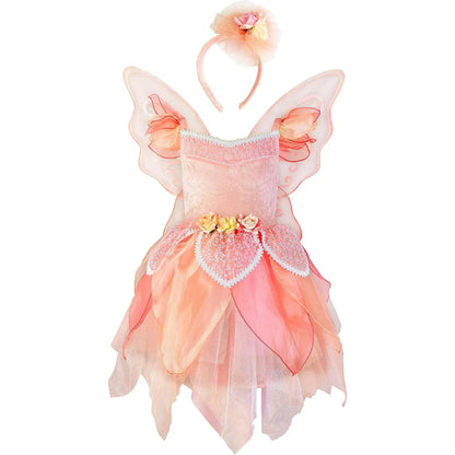Baby Toddler Girls' Pink Fairy Costume Set - Includes 1 Fairy Wings, 1 Headband, Butterfly & Christmas Party Dress-Up Accessories