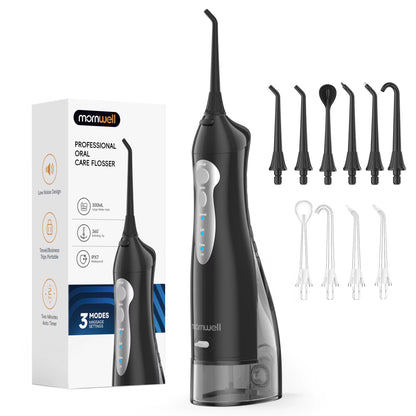 Water Flosser Teeth Picks 6 Jets 3 Modes Portable Cordless D52 Water Floss for Teeth Cleaner IPX7 Waterproof Oral Picks
