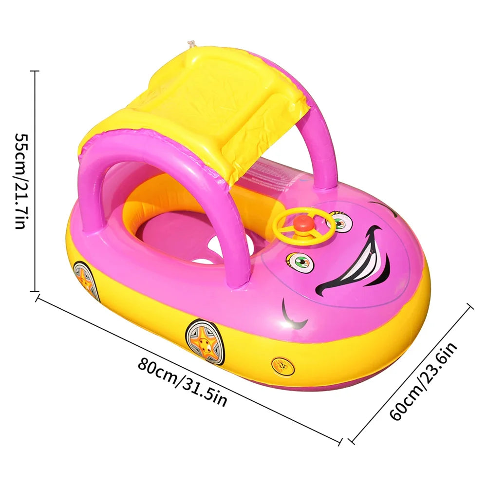 Car Shape Toddler Pool Floats,Baby Swimming Ring Beach Toys,Pool Float for Kids Swim Floatiesfloaty for Toddlers 4-6