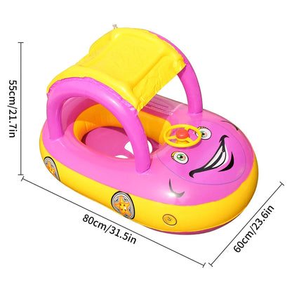 Car Shape Toddler Pool Floats,Baby Swimming Ring Beach Toys,Pool Float for Kids Swim Floatiesfloaty for Toddlers 4-6