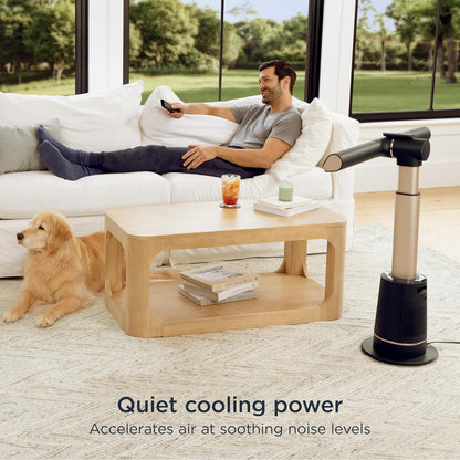 Shark TurboBlade Bladeless Tower Fan — Charcoal