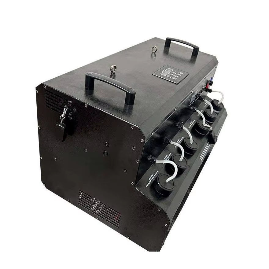 Shangcheng 1500W Double Hole LED Smoke Bubble Maker DMX 8 Channel Celebration Wedding Atmosphere Stage Smoke Bubble Machine