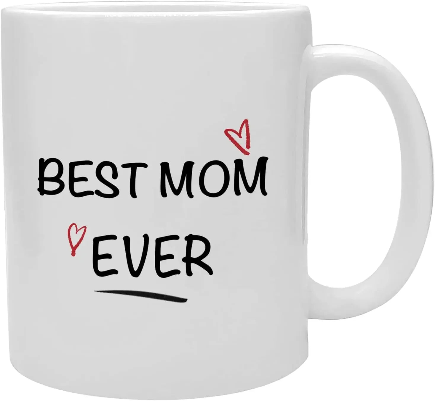 Best Ever Mom Coffee Mug Funny Novelty Ceramic Mug Gift for Mother-In-Law 320ML
