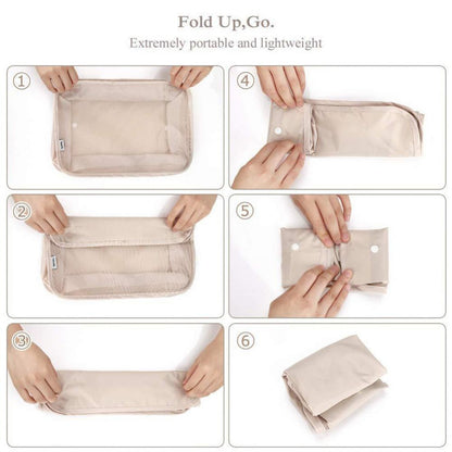 8-Piece Set Luggage Divider Bag Travel Storage Clothes Underwear Shoes Organizer Packing Cube Bag