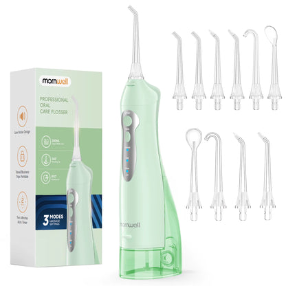 Water Flosser Teeth Picks 6 Jets 3 Modes Portable Cordless D52 Water Floss for Teeth Cleaner IPX7 Waterproof Oral Picks