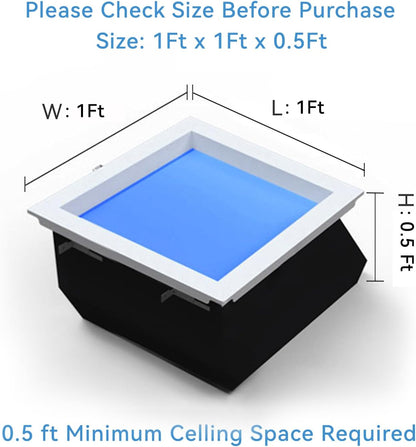 Smart Artificial Skylight Ceiling Lamp — 1×1 ft