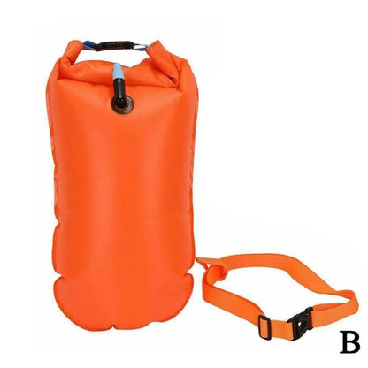 Swim Buoy Float for Open Water Swimming Safety Float with Adjustable Waist Belt Waterproof Dry Bag for Swim Train Kayaker