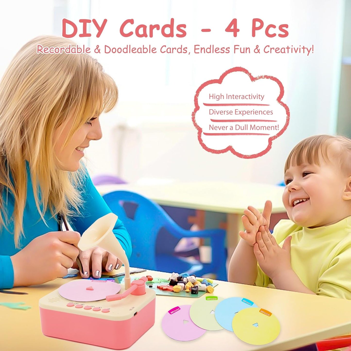 Kids Story & Music Player with 96 Learning Cards