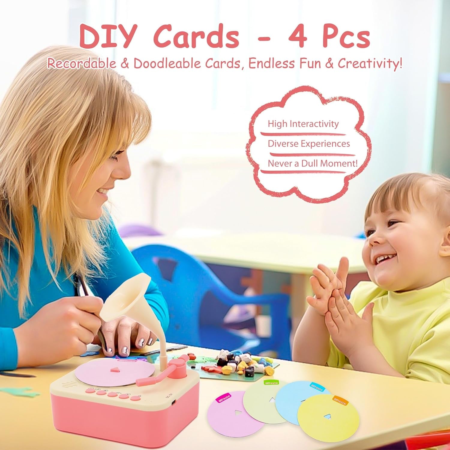 Kids Story & Music Player with 96 Learning Cards