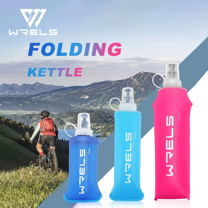 1Pc150Ml/250Ml/500Ml Outdoor Collapsible Silicone Bite Size Water Bottle Running Camping Hiking Travel Convenient Water Bottle