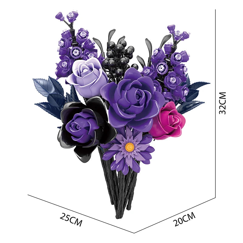 Van Gogh Sunflowers 1328Pcs Building Blocks with Vase, Art Building Toys, DIY Flower Bouquet Home Decor, Gift Ideas Women Girls