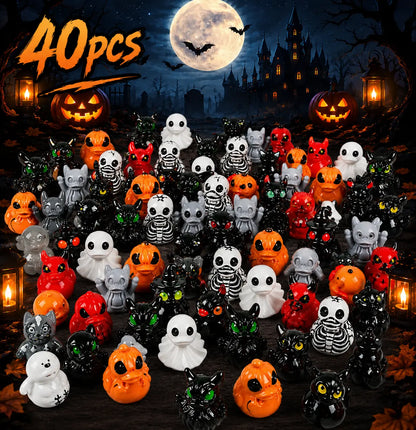 Halloween 20/40/60Pcs Party Decorations - Skeletons, Pumpkins, Ghosts, and More for Festive Celebrations