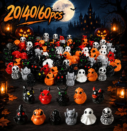 Halloween 20/40/60Pcs Party Decorations - Skeletons, Pumpkins, Ghosts, and More for Festive Celebrations
