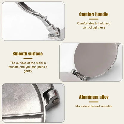 1Pc Tortilla Press 6.3 Inch DIY Manual Corn Aluminum Alloy Tortillas Pressing Maker Cast Iron Homemade Pancakes Kichen Tools