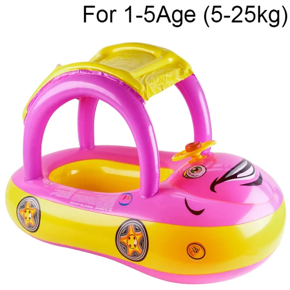 Car Shape Toddler Pool Floats,Baby Swimming Ring Beach Toys,Pool Float for Kids Swim Floatiesfloaty for Toddlers 4-6