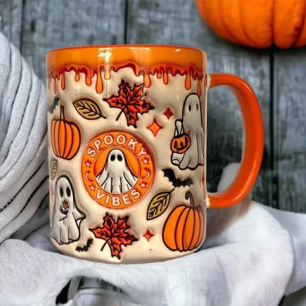 Halloween Pumpkin Ceramic Coffee Mug