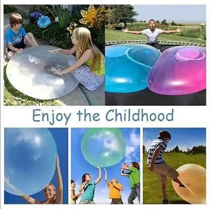 Decompression Super Large Inflatable Balloon Water Bubble Ball, Giant Elastic Inflatable Ball TPR Interactive Swimming Pool Toy