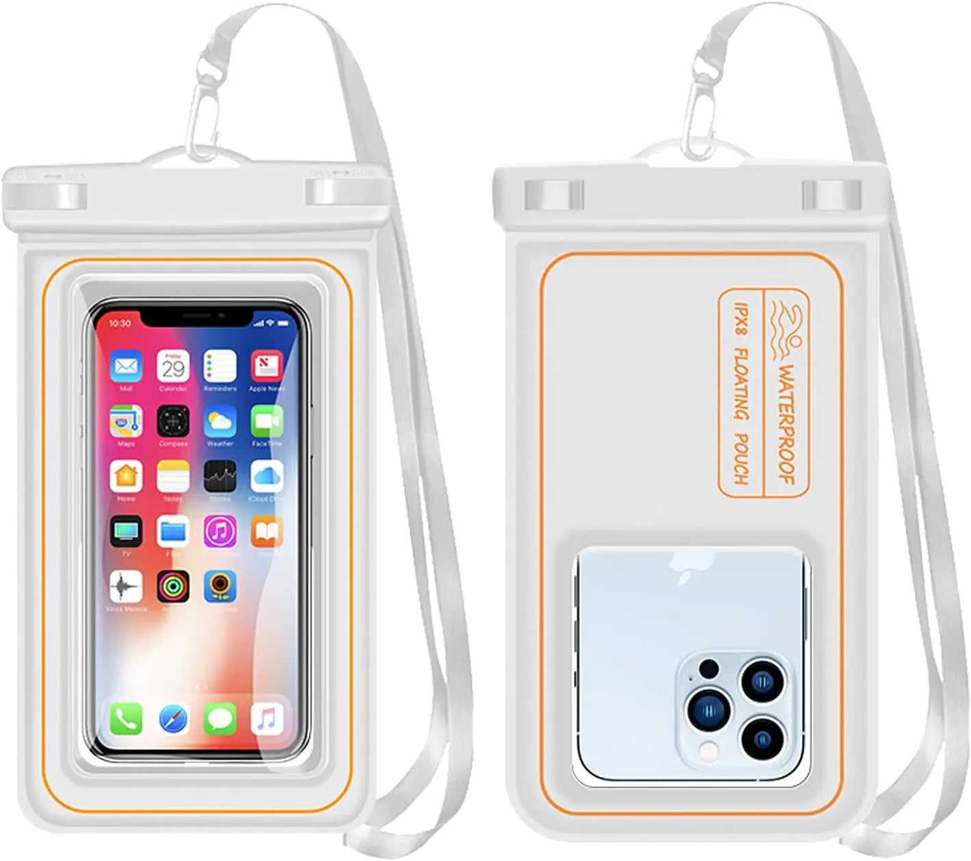 Floating Waterproof Phone Pouch, IPX8 Waterproof Phone Case Dry Bag Kayak/Beach/Cruise Travel Essentials,For Iphone, Samsung