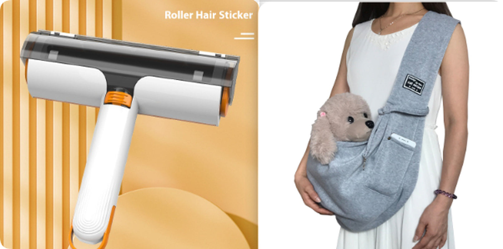2 in 1 Pet Hair Removal Roller Multifunctional Portable Washable Hair Removal Brush Pet Supplies